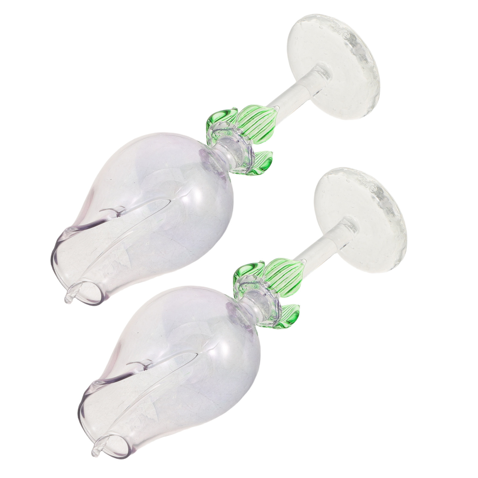 Home Fragrance Flowers - 2 stuks bloemvormige glazen etherische oliediffuser,
