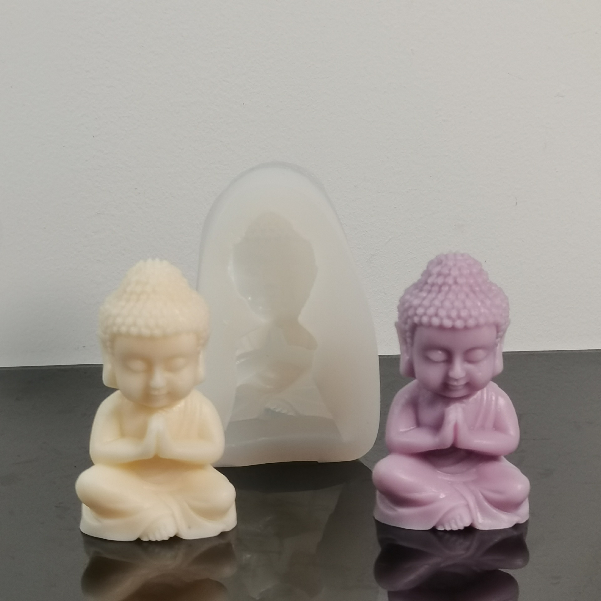 Home Fragrance Rituals - 3d Maitreya Siliconen Kaarsvorm Diy Kerk