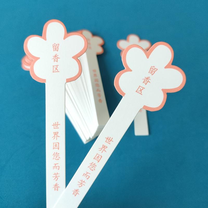Home Fragrance Flowers - 10 Vellen Bloemvormige Parfumteststrips Met Lege