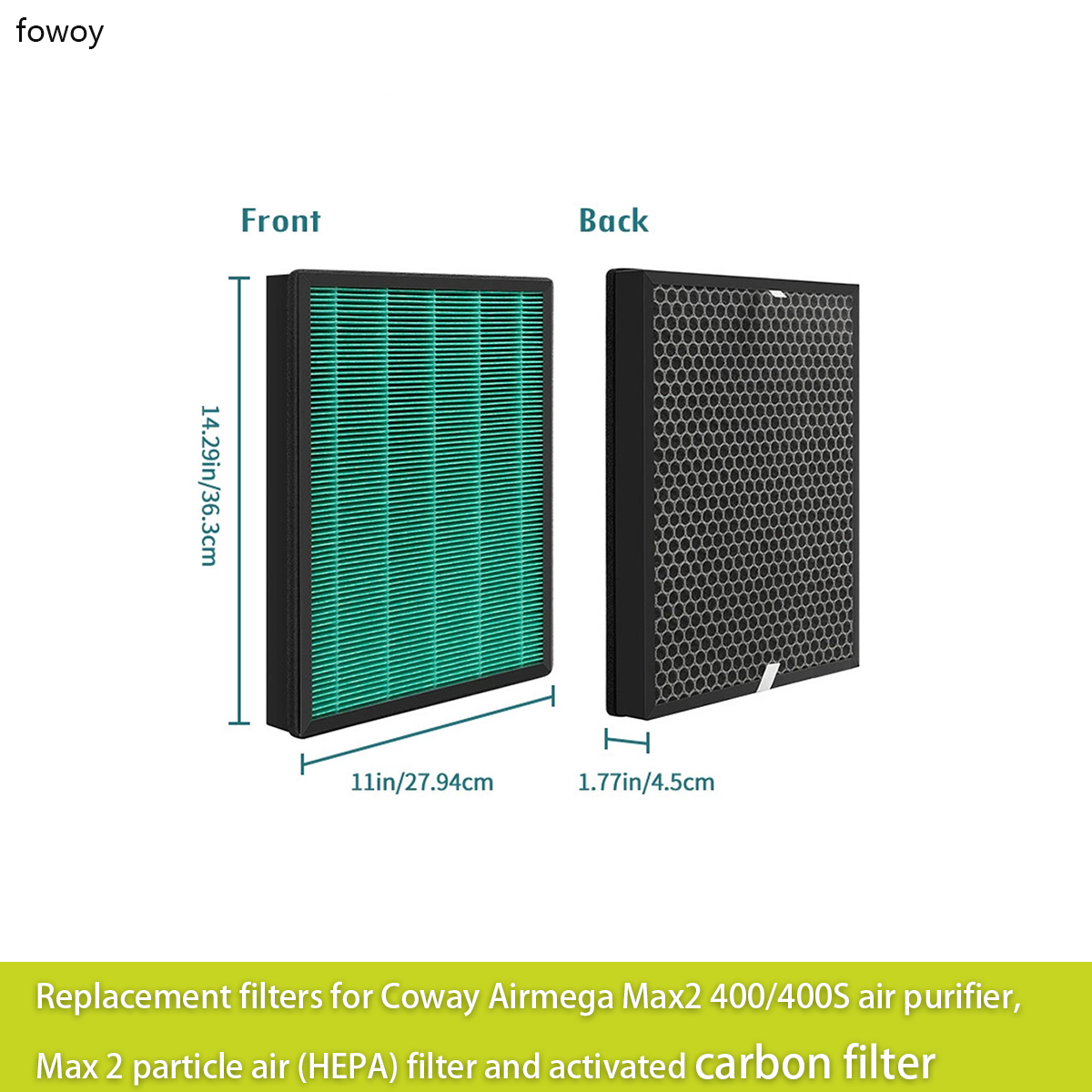 Coway Air Purifier Airmega 400 - Vervangingsfilters voor Coway Airmega Max2 400/400S