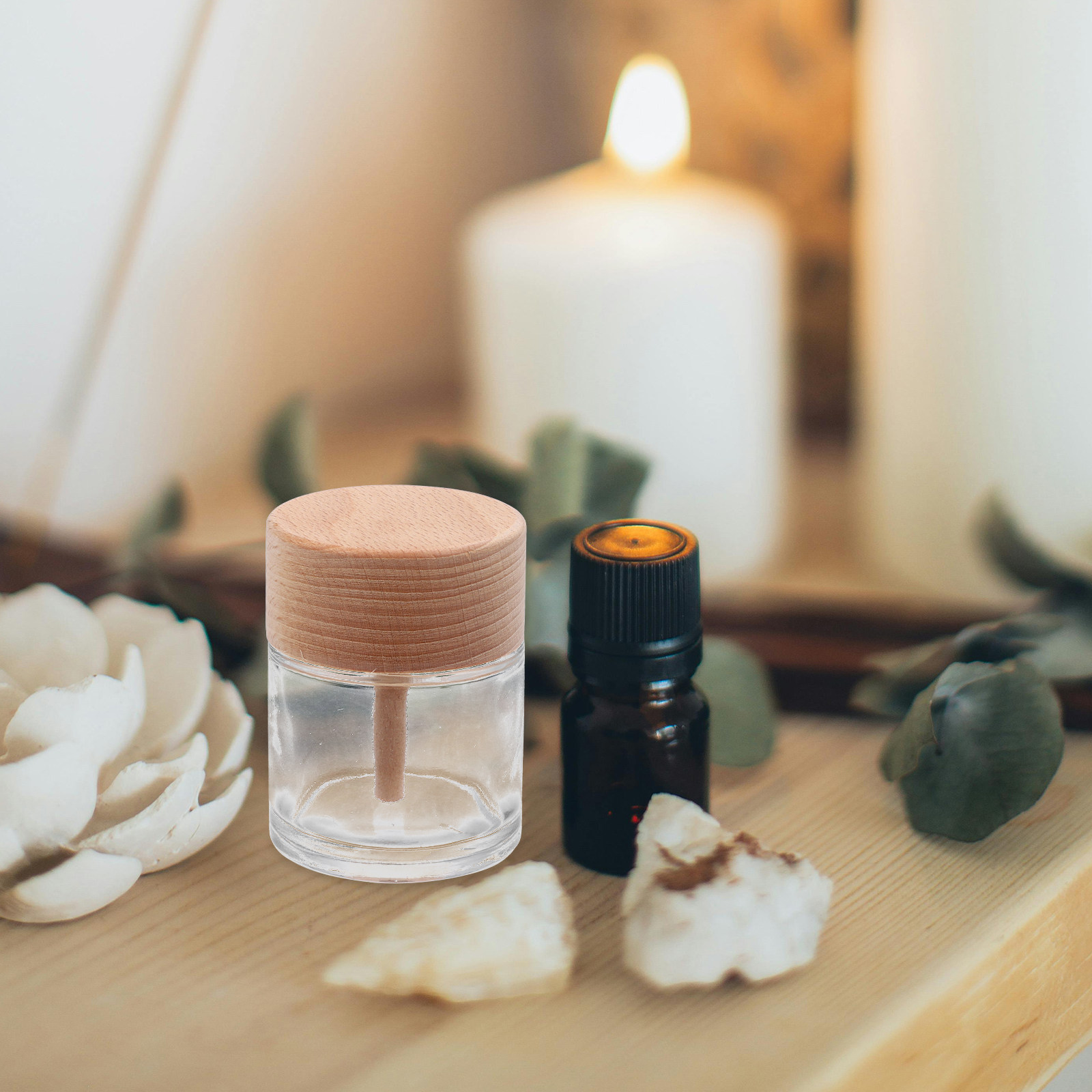 60ml houten dop aromatherapief - Home Fragrance Units recensie en prijs