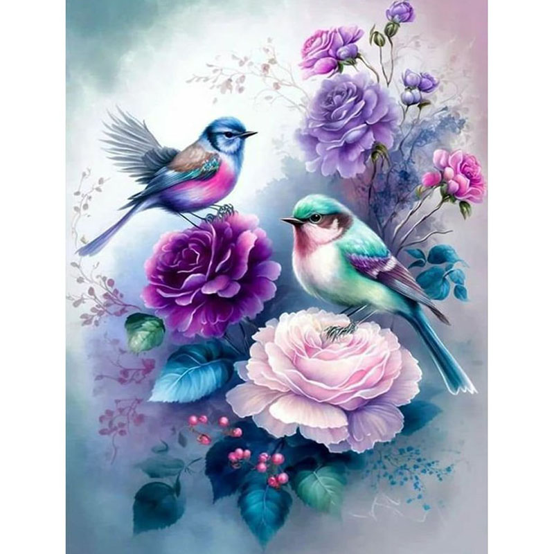 1 set diamant schilderij met v - Home Fragrance Flowers recensie en prijs