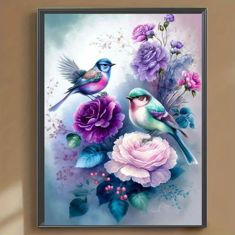 1 set diamant schilderij met v - Home Fragrance Flowers recensie en prijs